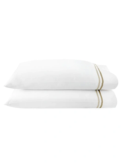 Peacock Alley Duo 2-piece Cotton Pillowcase Set In Linen