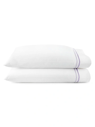 Peacock Alley Duo 2-piece Cotton Pillowcase Set In Lilac