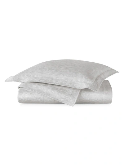 Peacock Alley Montauk Cotton Coverlet In Grey