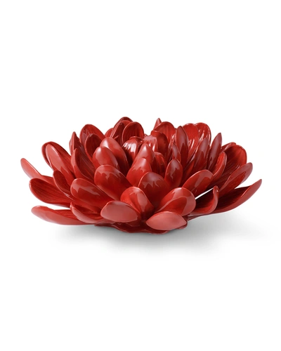 Aerin Crimson Dahlia Porcelain Flower