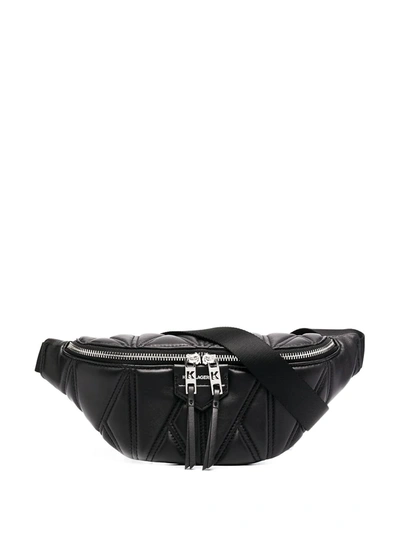 Karl Lagerfeld Ikonik Belt Bag In Black