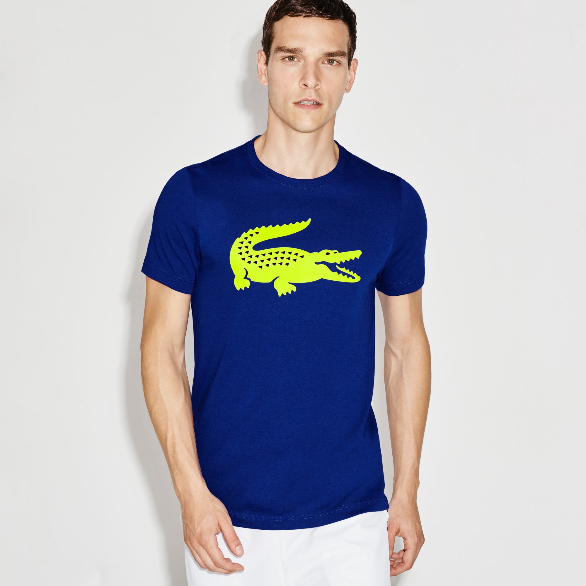 Lacoste Men's Sport Oversized Crocodile Crew Neck Tennis T-shirt ...