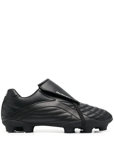 Balenciaga Soccer Low-top Sneakers In Black