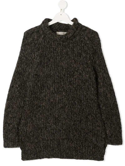 Anja Schwerbrock Teen Loroni Wool-blend Jumper In Brown