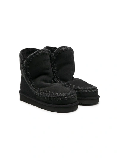 Mou Teen Eskimo Boots In Black