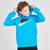 Nike Kids' Sportswear Hbr Club Fleece Hoodie In Laser Blue