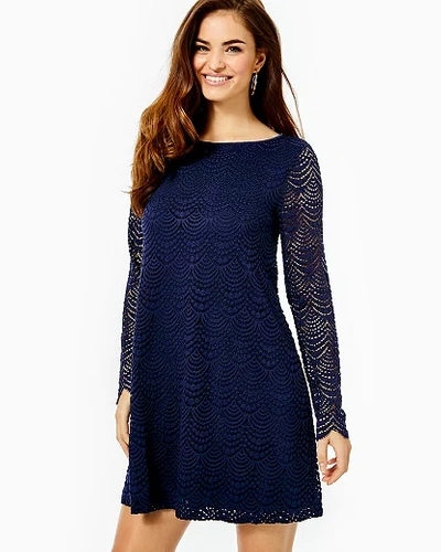 Lilly pulitzer shop navy lace dress