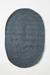 Anthropologie Handwoven Lorne Oval Rug By  In Blue Size 3 X 5