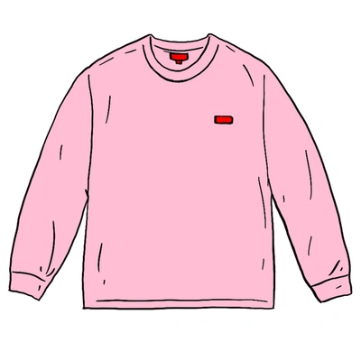 Pre-owned Supreme Small Box L/s Tee Pink