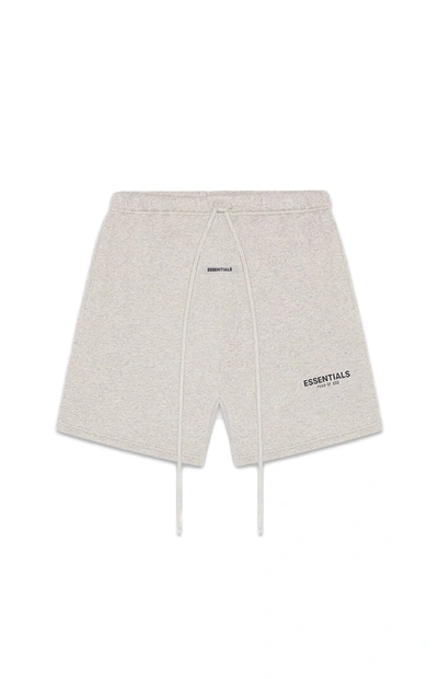 Pre-owned Fear Of God  Essentials Fleece Shorts Heather Oatmeal
