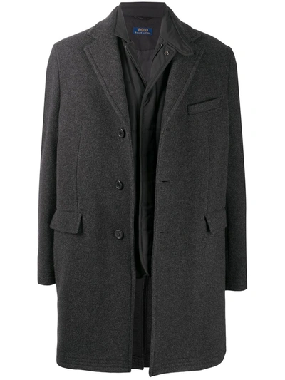 Polo Ralph Lauren Melton 2-in-1 Top Coat In Grey