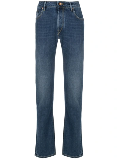 Hand Picked Ravello Straight Leg Jeans In Blue