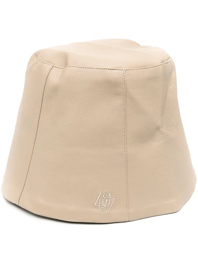 Low Classic Embroidered Logo Bucket Hat In Neutrals