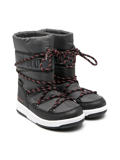 Moon Boot Kids' Protecht Sport Snow Boots In Grey