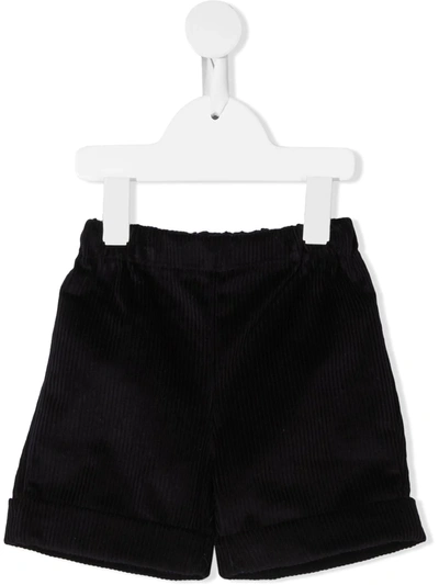 Siola Babies' Corduroy Straight Leg Shorts In Blue