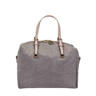 Borbonese Women's Grey Polyester Handbag