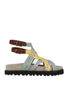 Alberta Ferretti Sandals In Green