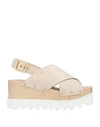 Stella Mccartney Sandals In Beige