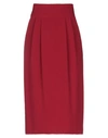 P.a.r.o.s.h Midi Skirts In Red