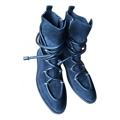 Pre-owned Balenciaga Mocassin Boots In Black