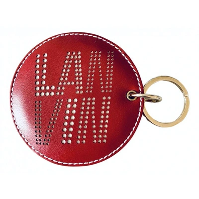 Pre-owned Lanvin Burgundy Leather Bag Charms
