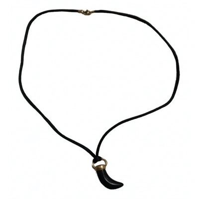 Pre-owned Pomellato Horn Necklace In Black