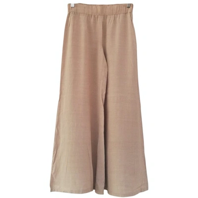 Pre-owned Krizia Large Pants In Beige