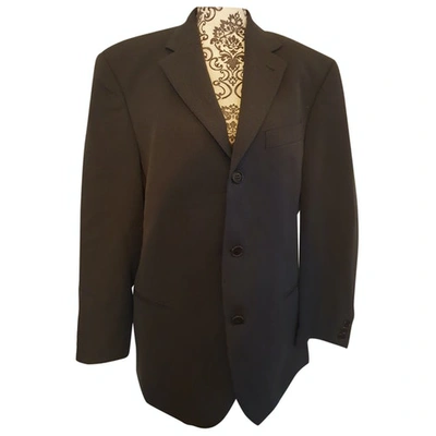 Pre-owned Hugo Boss Wool Vest In Black