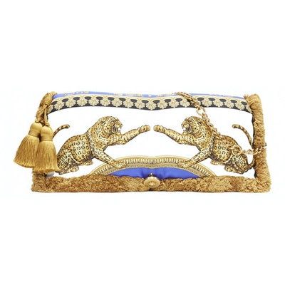 Pre-owned Versace White Silk Clutch Bag