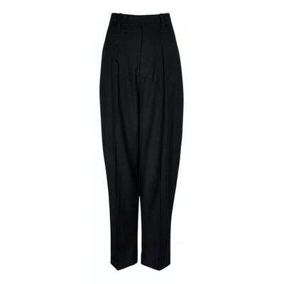 Pre-owned Isabel Marant Wool Trousers In Black