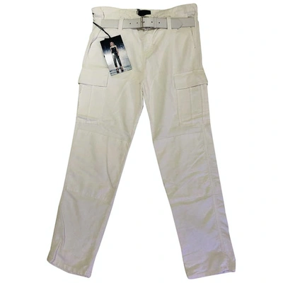 Pre-owned Rta Slim Pants In White