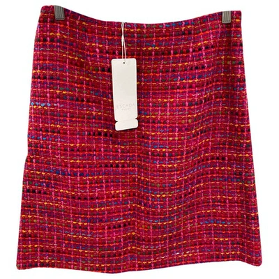 Pre-owned Escada Mini Skirt In Pink