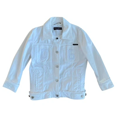 Pre-owned Dolce & Gabbana Jacket In White