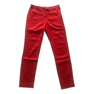 Pre-owned Alexander Wang T Slim Pants In Red