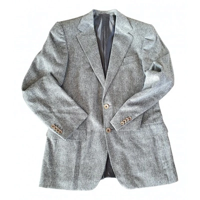 Pre-owned Versace Cashmere Vest In Grey