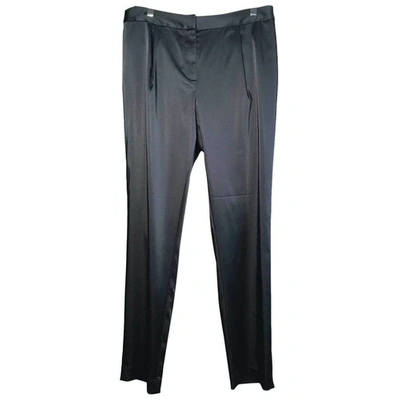 Pre-owned Alexander Wang Straight Pants In Blue