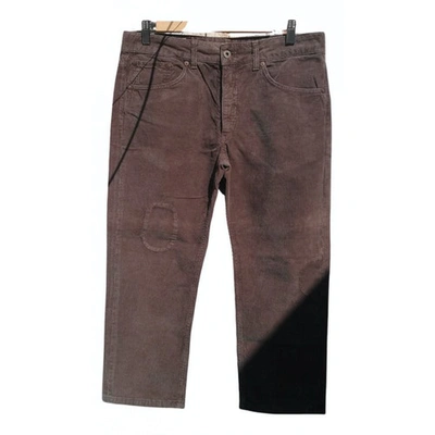 Pre-owned Dondup Velvet Short Pants In Brown