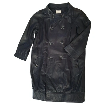 Pre-owned Diesel Leather Trench Coat