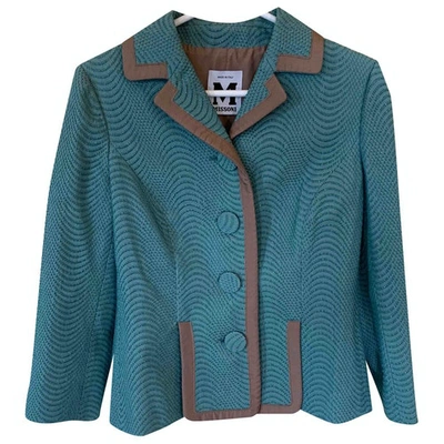 Pre-owned M Missoni Turquoise Cotton Jacket