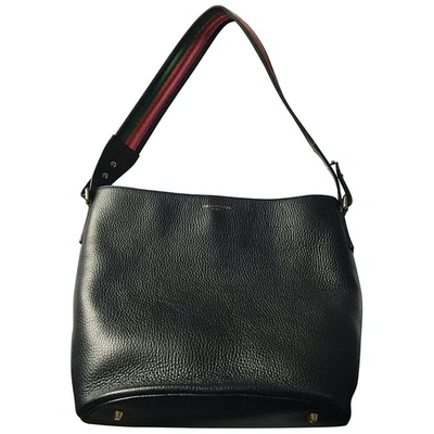 Pre-owned Sara Battaglia Leather Handbag In Black