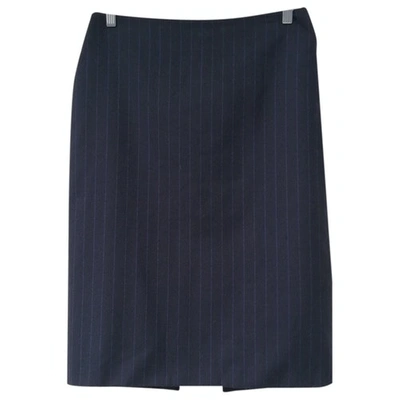 Pre-owned Aspesi Wool Mid-length Skirt In Blue