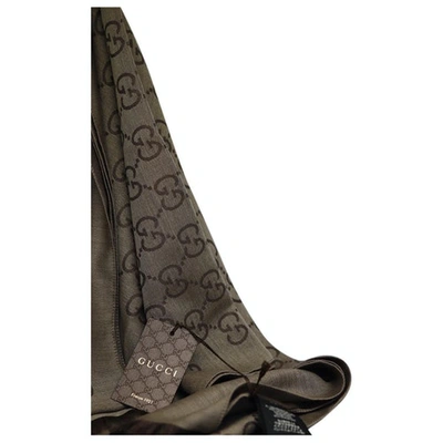 Pre-owned Gucci Beige Wool Scarf