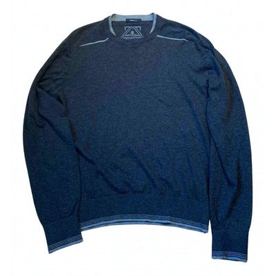 Pre-owned Z Zegna Grey Cotton Knitwear & Sweatshirt