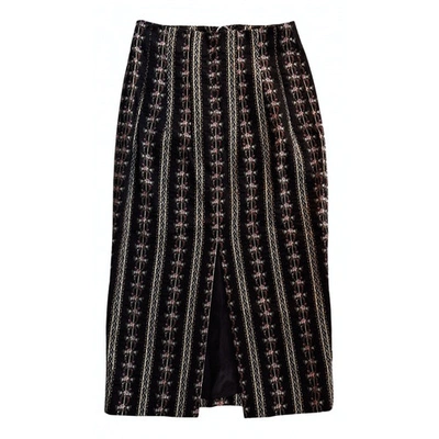 Pre-owned Brock Collection Wool Mid-length Skirt In Black