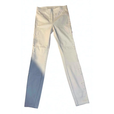 Pre-owned 8pm White Cotton Trousers