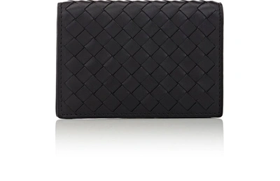 Bottega Veneta Intrecciato Card Case In Black