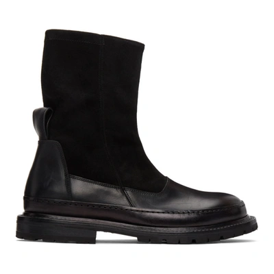 Adyar Ssense Exclusive Black Suede Trady Chelsea Boots