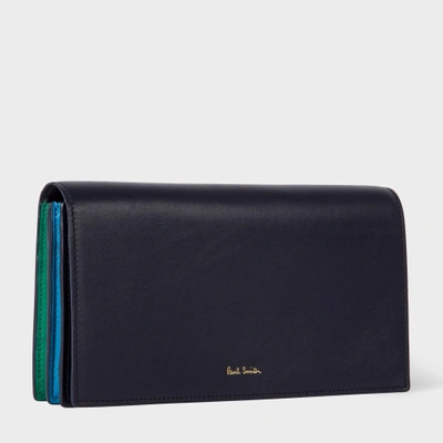 Paul Smith Women's Navy 'concertina' Tri-fold Purse