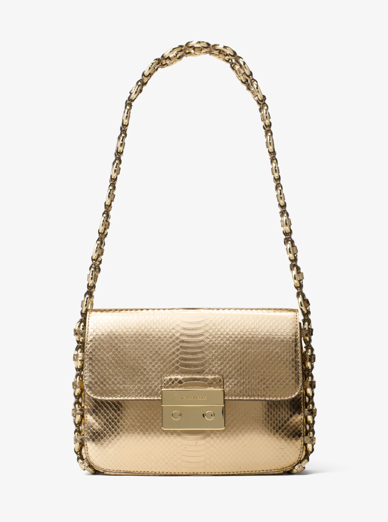 michael kors gold shoulder bag