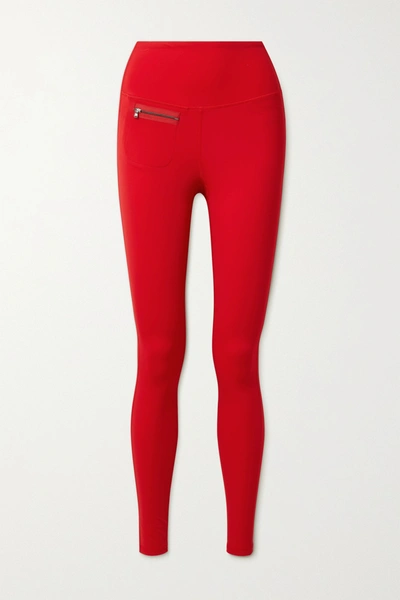 Erin Snow Peri Stretch Ski Leggings In Red